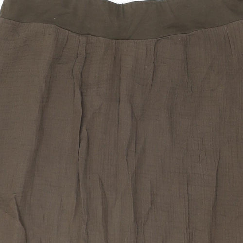 Purejill Womens Brown Polyester Swing Skirt Size M