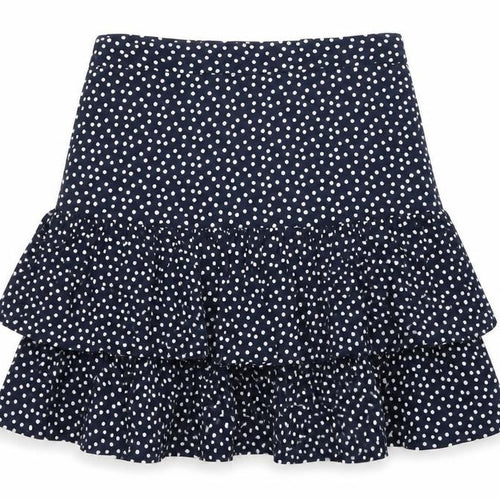 Marks and Spencer Womens Blue Polka Dot Viscose Mini Skirt Size 8 Zip
