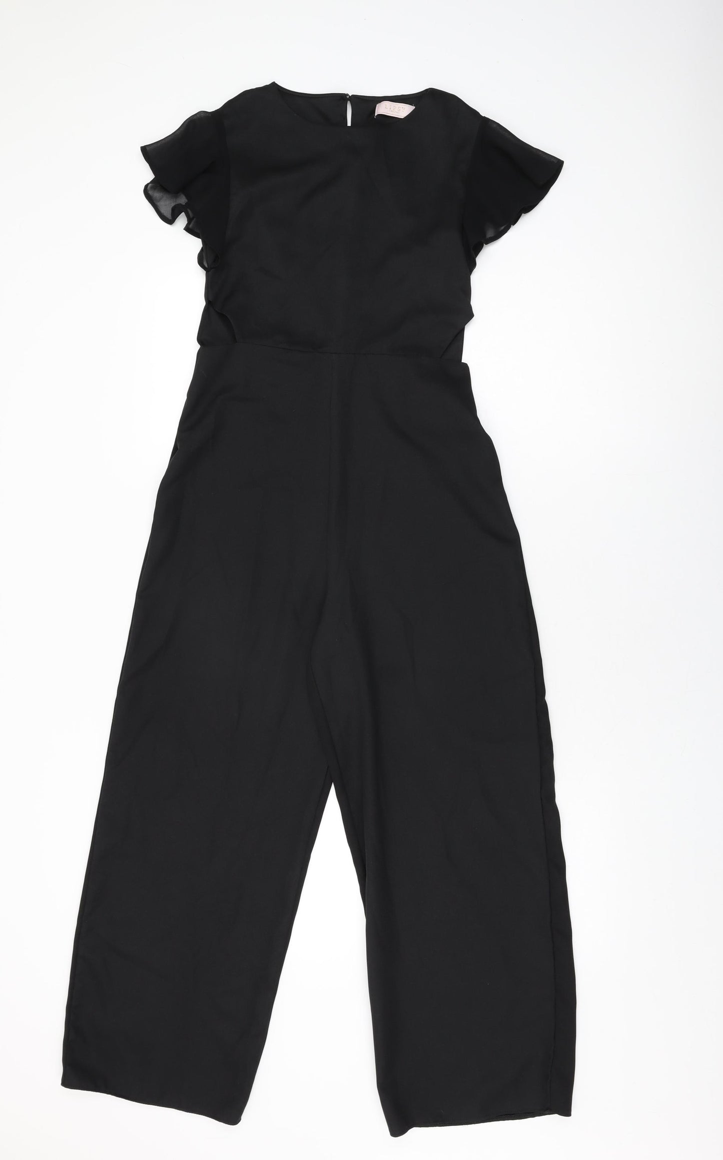 Lipsy Girls Black Polyester Jumpsuit One-Piece Size 12 Years L27 in Zip