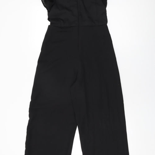 Lipsy Girls Black Polyester Jumpsuit One-Piece Size 12 Years L27 in Zip