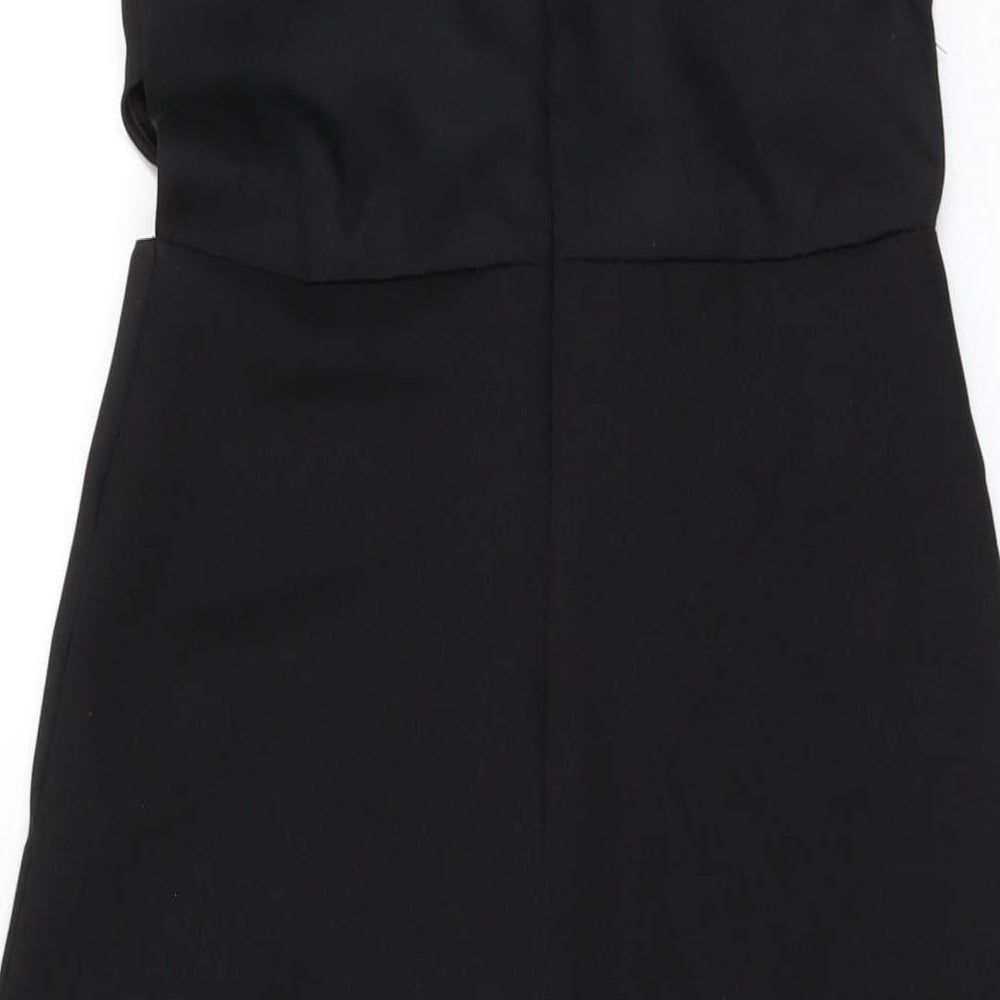 Lipsy Girls Black Polyester Jumpsuit One-Piece Size 12 Years L27 in Zip