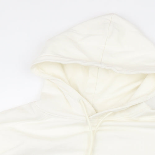 FW Bridge Womens Ivory Cotton Pullover Hoodie Size 6 - Side Vents