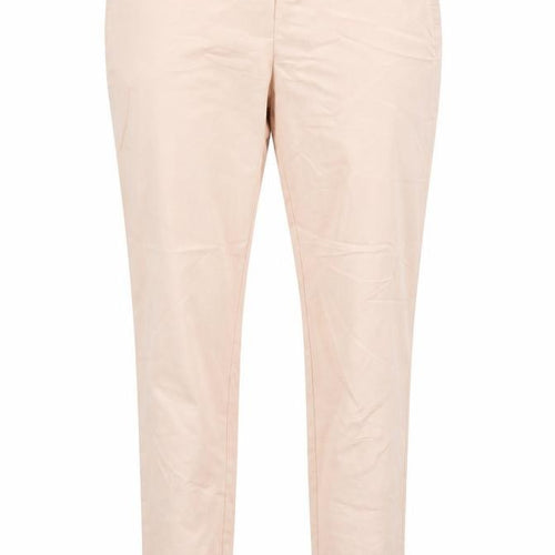 H&M Womens Pink Cotton Trousers Size 10 L29 in Regular Zip