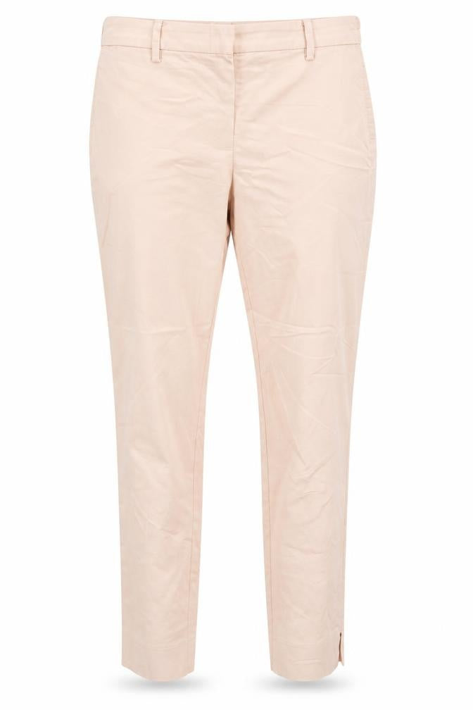 H&M Womens Pink Cotton Trousers Size 10 L29 in Regular Zip