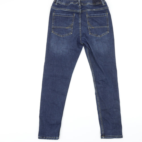 F&F Boys Blue Cotton Straight Jeans Size 12-13 Years L26 in Regular Zip