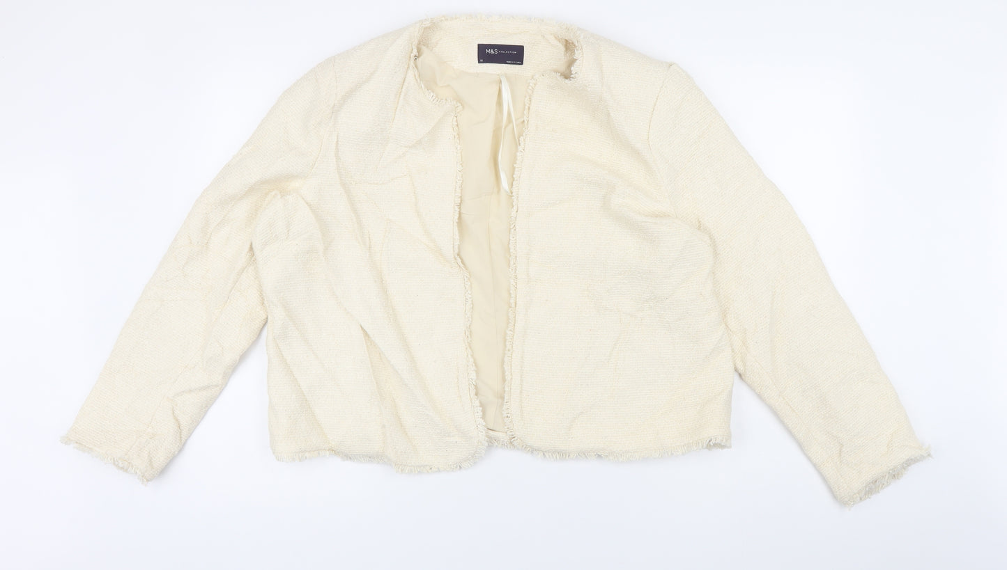 Marks and Spencer Womens Ivory Jacket Size 18