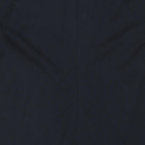 Marks and Spencer Womens Black Viscose A-Line Size 20 Round Neck Zip