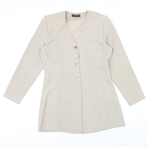 Legacy Womens Beige Jacket Size 10 Button