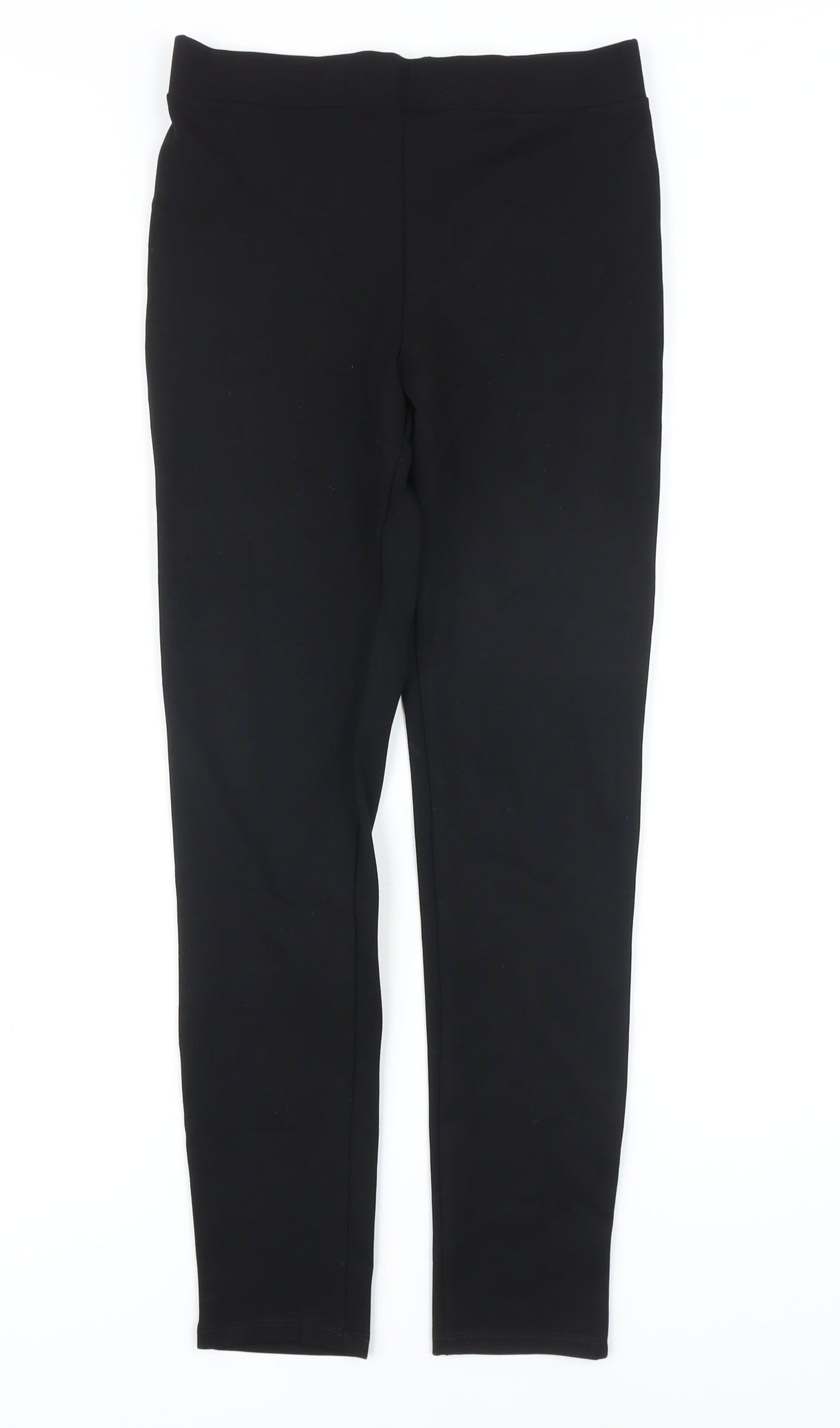 NEXT Girls Black Viscose Jogger Trousers Size 13 Years L26 in Regular