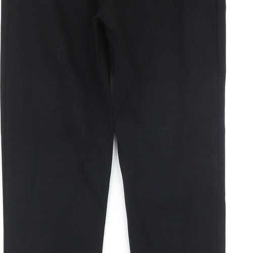 NEXT Girls Black Viscose Jogger Trousers Size 13 Years L26 in Regular