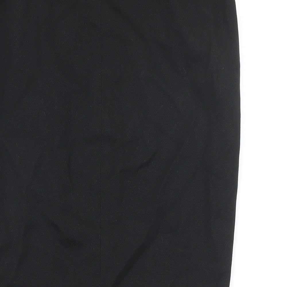 NEXT Womens Black Polyester Straight & Pencil Skirt Size 6 Zip