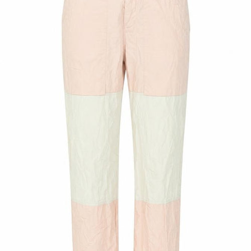 Bershka Womens Pink Cotton Trousers Size M L30 in Regular Zip