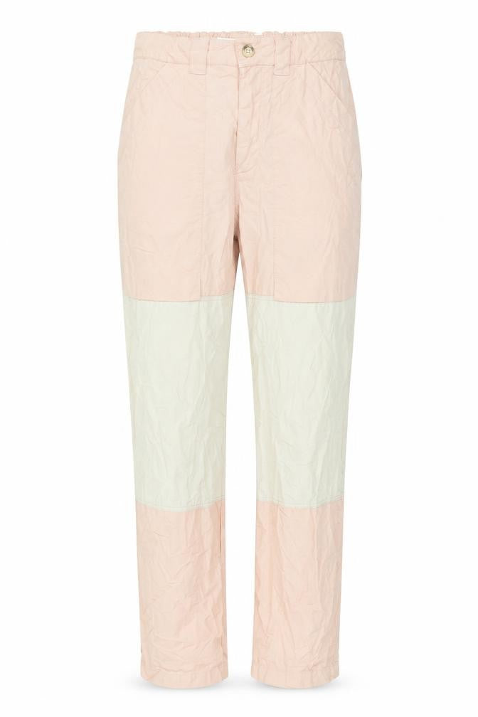 Bershka Womens Pink Cotton Trousers Size M L30 in Regular Zip