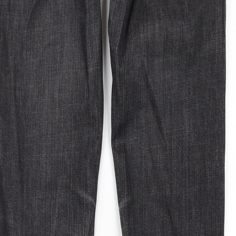 Mexx Womens Grey Cotton Straight Jeans Size 8 L32 in Regular Zip