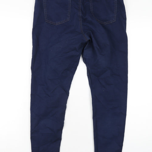 Marks and Spencer Womens Blue Cotton Jegging Jeans Size 16 L28 in Regular