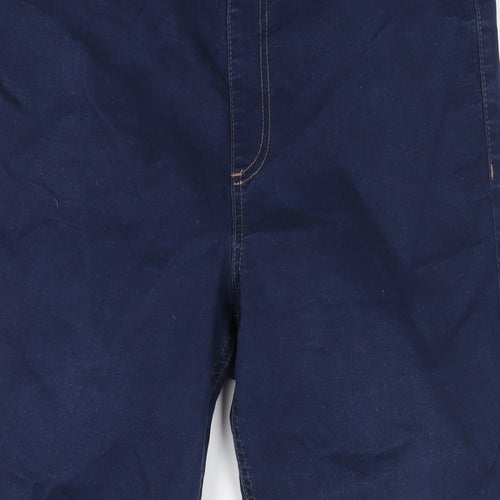Marks and Spencer Womens Blue Cotton Jegging Jeans Size 16 L28 in Regular