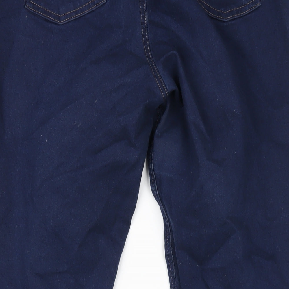 Marks and Spencer Womens Blue Cotton Jegging Jeans Size 16 L28 in Regular