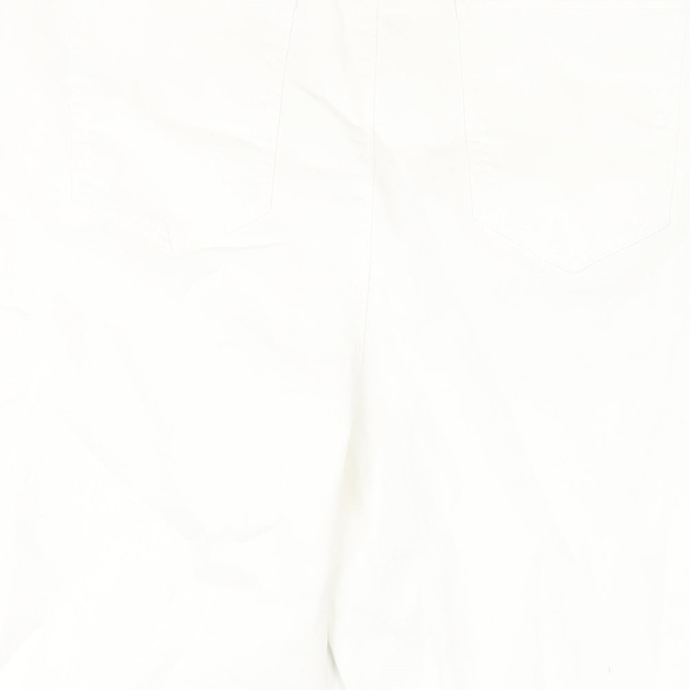 Matalan Womens White Cotton Jegging Jeans Size 18 L22 in Regular