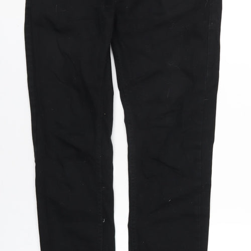 Topman Mens Black Cotton Skinny Jeans Size 30 in L32 in Regular Zip