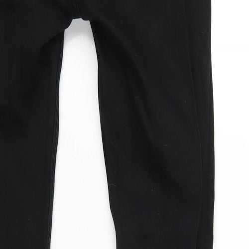 Topman Mens Black Cotton Skinny Jeans Size 30 in L31 in Regular Zip