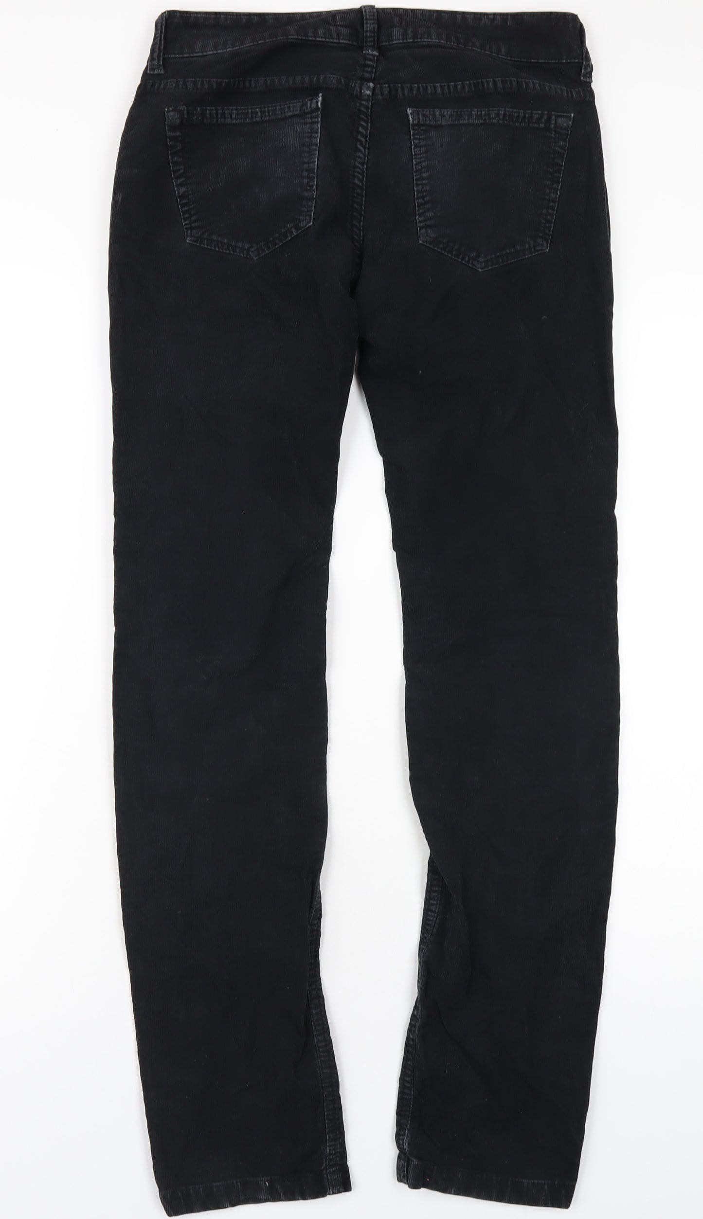 Drykorn Womens Black Cotton Trousers Size 27 in L34 in Slim Zip