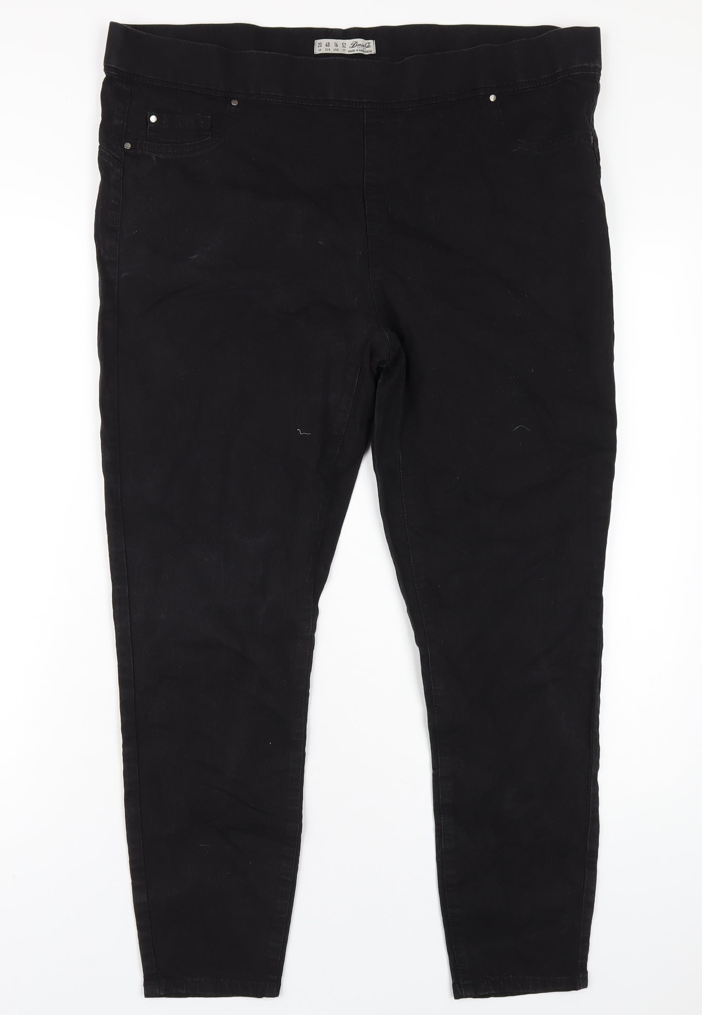 Denim & Co. Womens Black Cotton Jegging Jeans Size 20 L29 in Regular