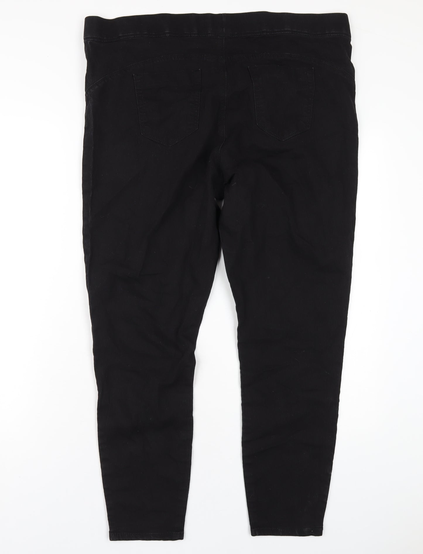 Denim & Co. Womens Black Cotton Jegging Jeans Size 20 L29 in Regular