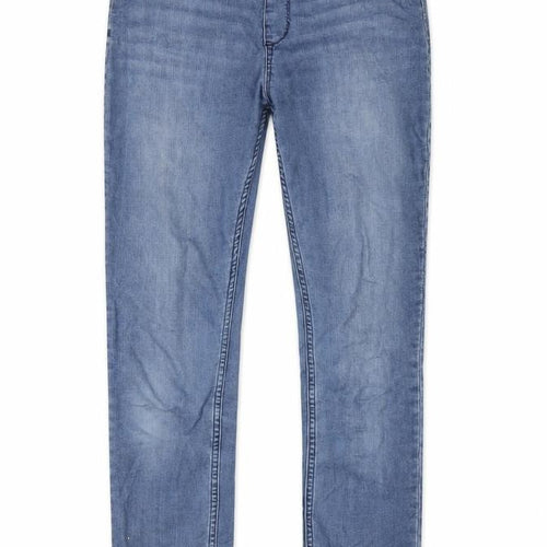 H&M Girls Blue Cotton Jegging Jeans Size 14 Years L29 in Regular Pullover