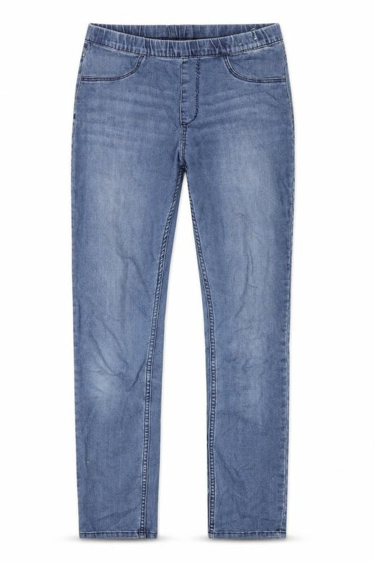 H&M Girls Blue Cotton Jegging Jeans Size 14 Years L29 in Regular Pullover