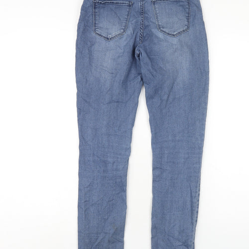 H&M Girls Blue Cotton Jegging Jeans Size 14 Years L29 in Regular Pullover