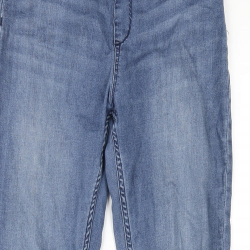 H&M Girls Blue Cotton Jegging Jeans Size 14 Years L29 in Regular Pullover