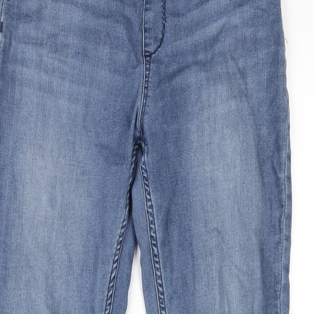 H&M Girls Blue Cotton Jegging Jeans Size 14 Years L29 in Regular Pullover