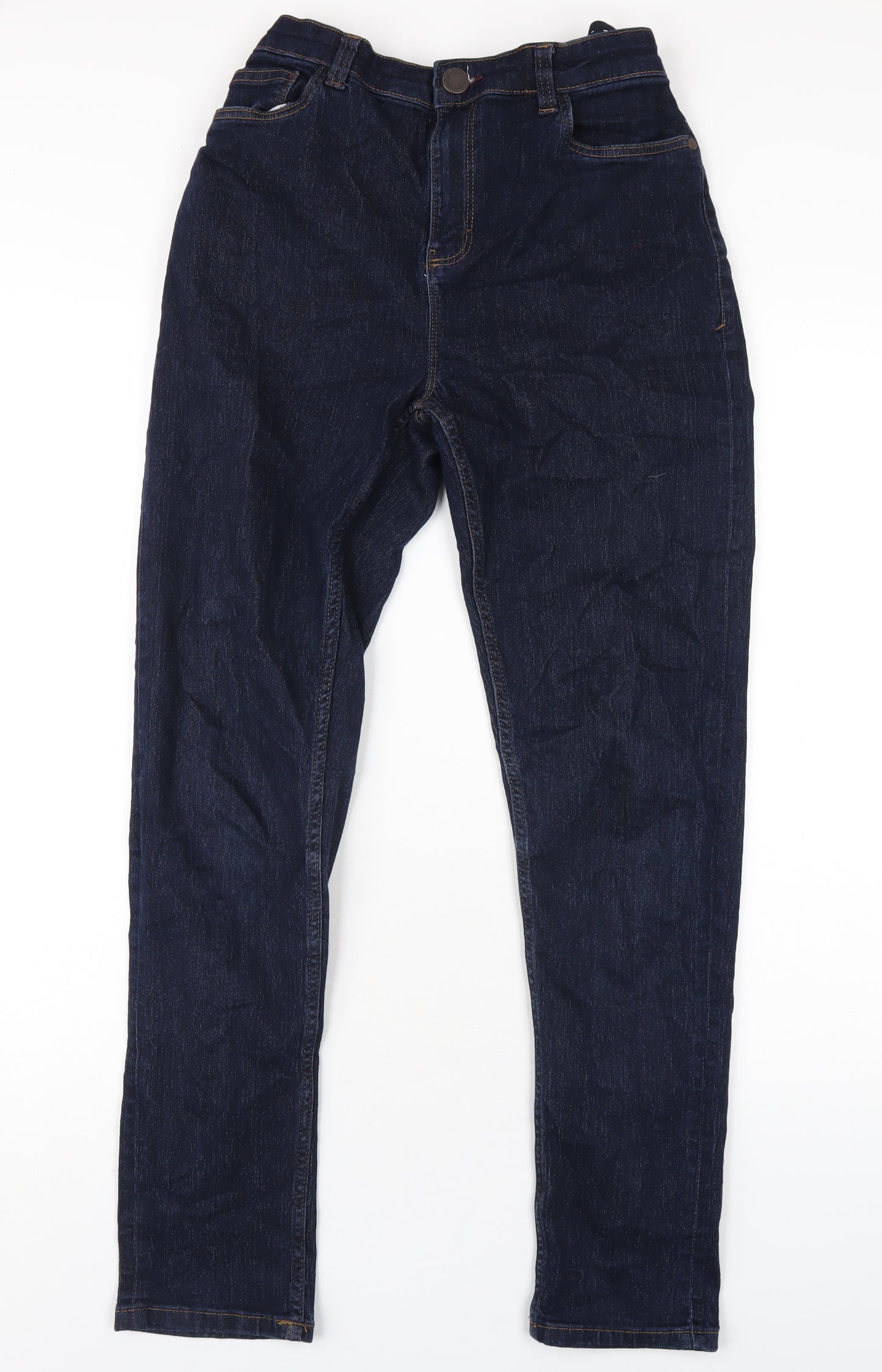 NEXT Boys Black Cotton Straight Jeans Size 15 Years L29 in Regular Zip