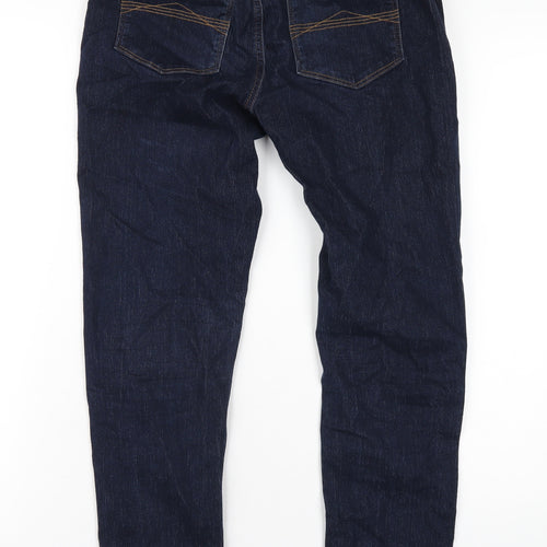 NEXT Boys Black Cotton Straight Jeans Size 15 Years L29 in Regular Zip