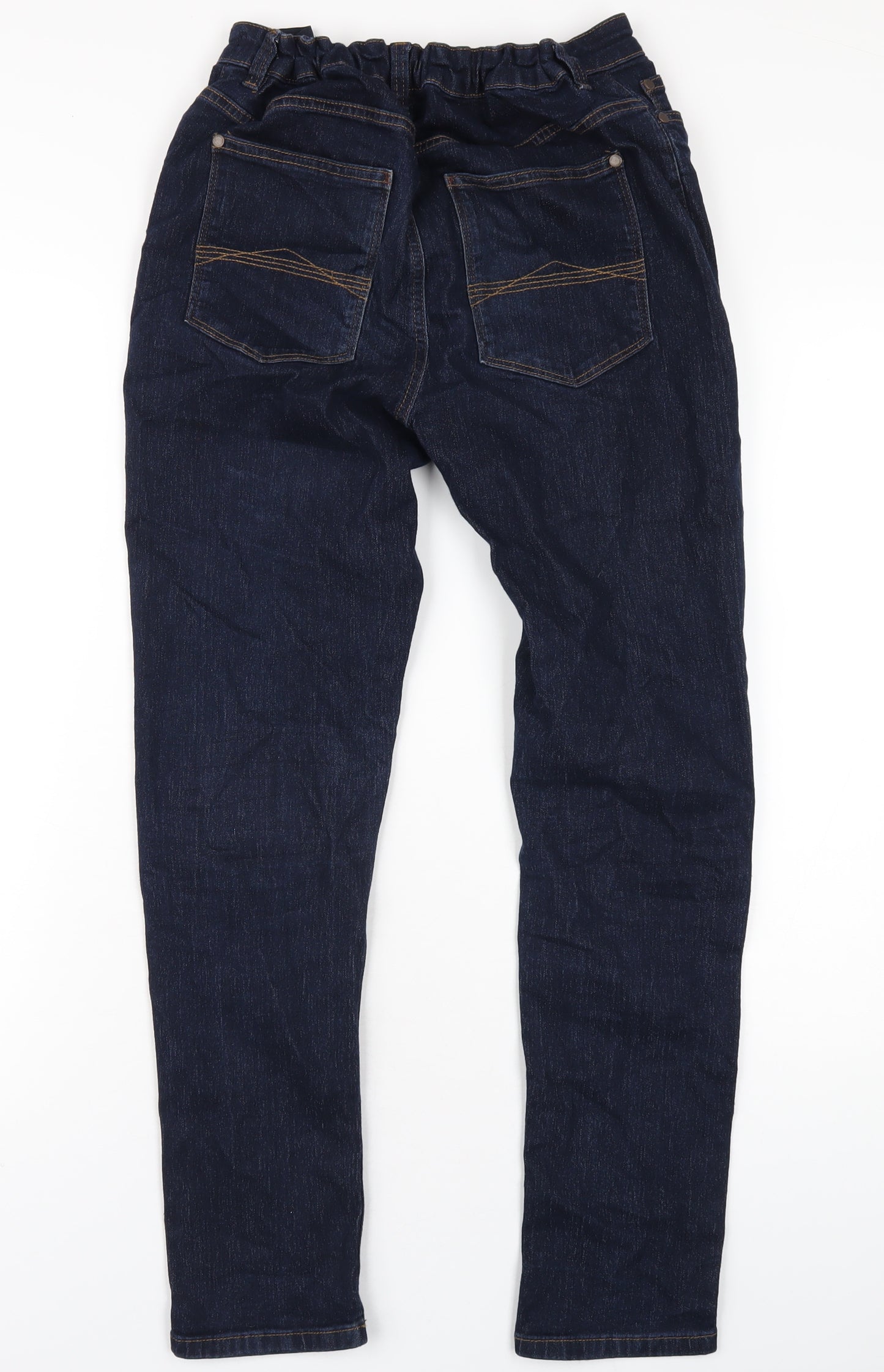NEXT Boys Black Cotton Straight Jeans Size 15 Years L29 in Regular Zip