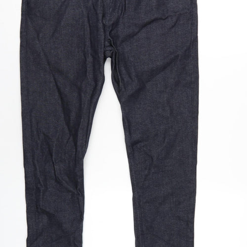 ASOS Mens Blue Cotton Skinny Jeans Size 34 in L30 in Regular Zip