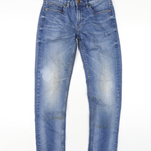 DENIM 365 Mens Blue Cotton Straight Jeans Size 30 in L28 in Slim Zip