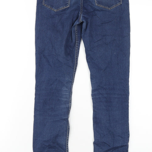 H&M Girls Blue Cotton Jegging Jeans Size 14 Years L29 in Regular Pullover