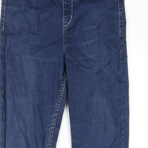 H&M Girls Blue Cotton Jegging Jeans Size 14 Years L29 in Regular Pullover