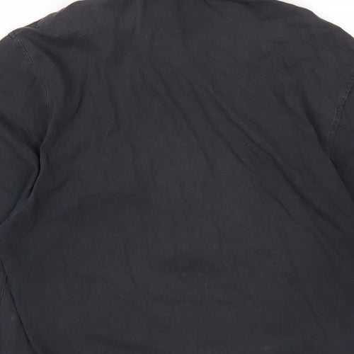 Original Penguin Mens Black Cotton Polo Size M Collared Button