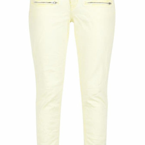 Scotch & Soda Womens Yellow Cotton Skinny Jeans Size 30 in L32 in Regular Zip