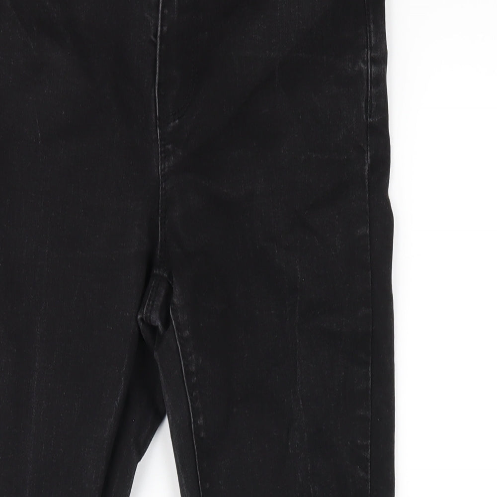 Denim & Co. Womens Black Cotton Skinny Jeans Size 10 L25 in Regular Zip