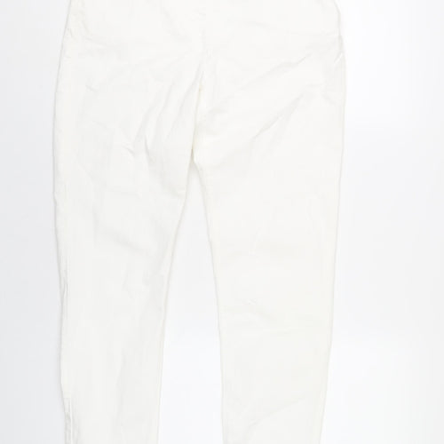 Betty Barclay Womens White Cotton Skinny Jeans Size 34 in L32 in Regular Zip