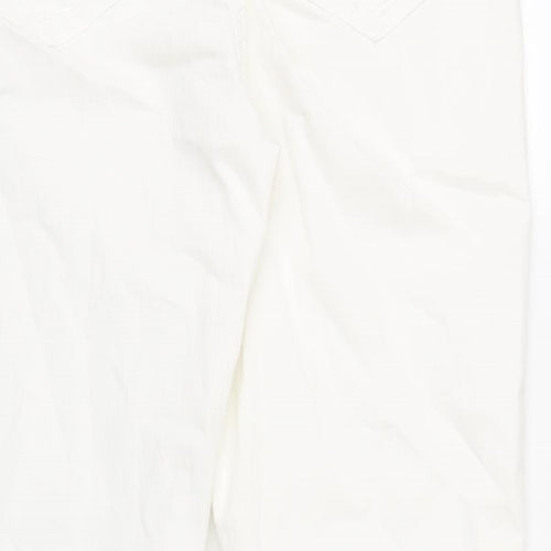 Betty Barclay Womens White Cotton Skinny Jeans Size 34 in L32 in Regular Zip
