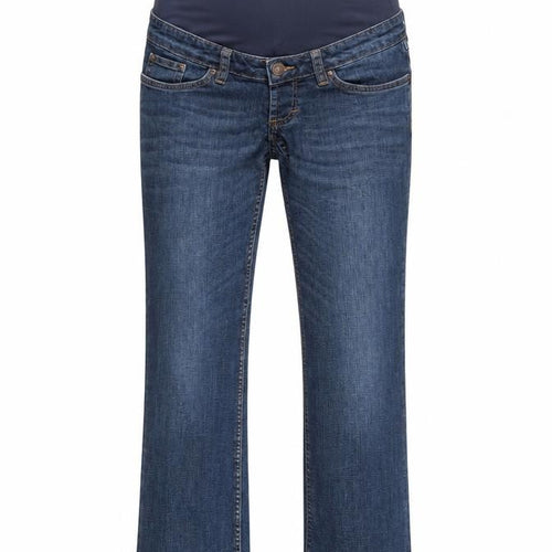 H&M Womens Blue Cotton Straight Jeans Size 8 L32 in Regular