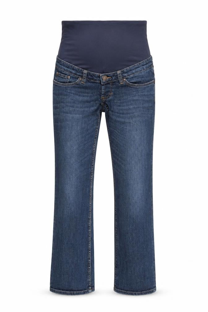 H&M Womens Blue Cotton Straight Jeans Size 8 L32 in Regular