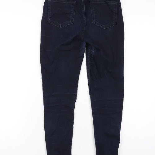 Dunnes Stores Womens Blue Cotton Skinny Jeans Size 8 L28 in Regular Zip