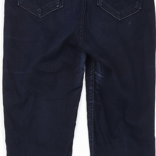 Dunnes Stores Womens Blue Cotton Skinny Jeans Size 8 L28 in Regular Zip