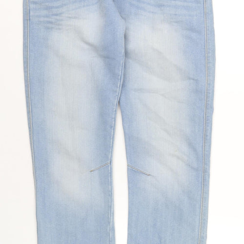 Denim & Co. Mens Blue Cotton Straight Jeans Size 34 in L32 in Regular Button