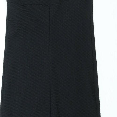 Miss Selfridge Womens Black Polyester Bodycon Size 12 Sweetheart Pullover